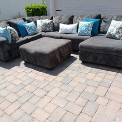 Dark Gray 3 Piece U Sectional 