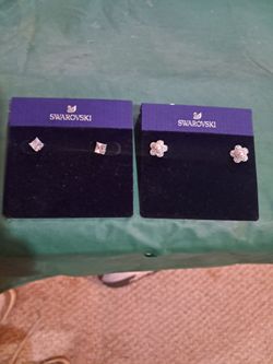 Swarovski Crystal Earrings (2 pairs, brand new)
