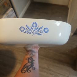 Vintage CorningWare Blue Cornflower 10” Casserole  Dish