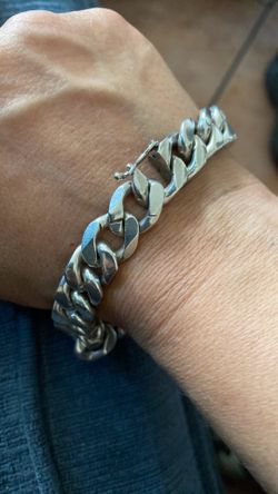 Mens thick bracelet stamped 835 !