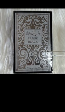 Faruk Black Eau De Parfum 100ml 3.4oz Arabic Fragrance NEW SEALED
