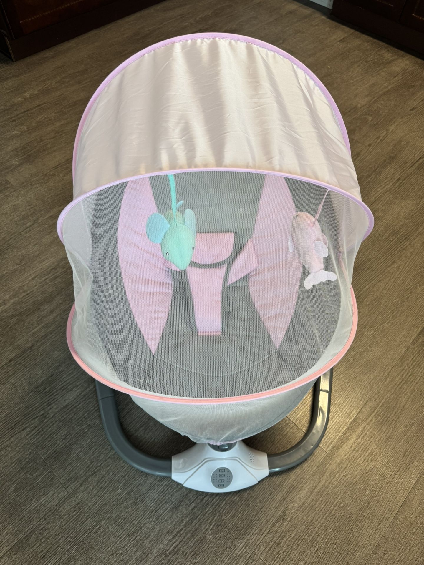 Electric Baby Swing Cradle Infant Bouncer Rocker Chair Bluetooth Music Bassinet