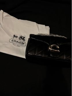 Coach Madison Quilted Leather Shoulder Bag - Black & Silver Hardware