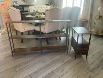 New Entryway table & end table