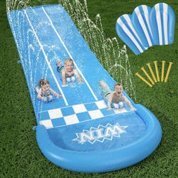 Brand new lawn water slides