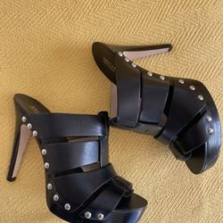 Michael Kors Heels Black Leather Shoes