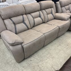 Dual Reclining Sofa & Dual Reclining Loveseat. 