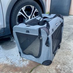 Petprsco Soft Sided Crate and Carrier 24x17x17