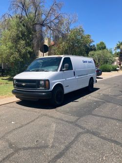 Carpet cleaning van