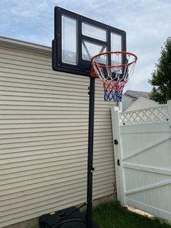 44” Portable BasketballHoop 4.4ft to 10ft Height