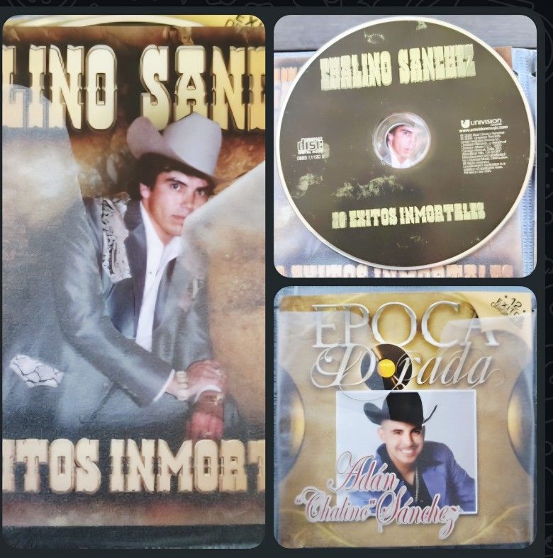 MÚSICA REGIONAL MEXICANO MAS DE 250 CDS EN PERFECTAS CONDICIONES CHALINO SANCHEZ ETC