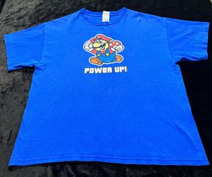 Mens XL Vintage 2003 Nintendo Super Mario Power Up Tshirt