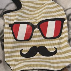 Small dog Cat Puppy Size Large Stripe Shirt Yellow 