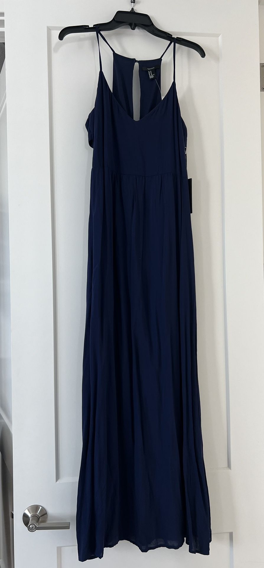 Long Navy Blue Dress 