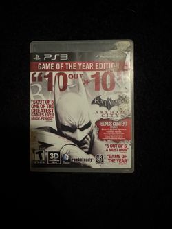 Batman Arkham City GOTY PS3