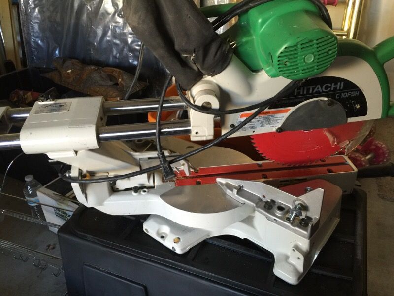 Hitachi C10FSH Sliding Miter Saw Used MSRP $500