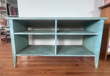 Solid Wood Book shelf/TV stand