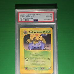 Dark Venusaur Promo Winner 2003 Psa 8