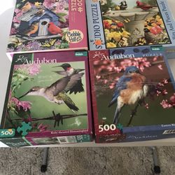 4 Puzzles Bird Themes $10.00 For All