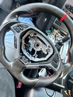 G37 carbon fiber steering wheel with buttons