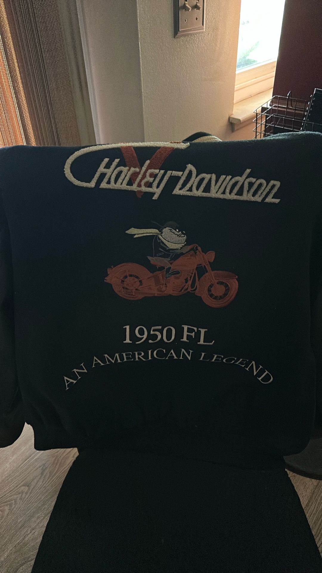 Old harley leather jacket