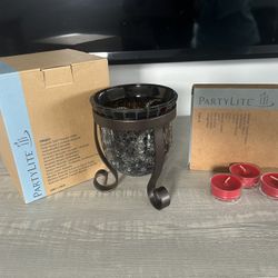 New Partylite Tealight Holder And 10 Tealight Candles