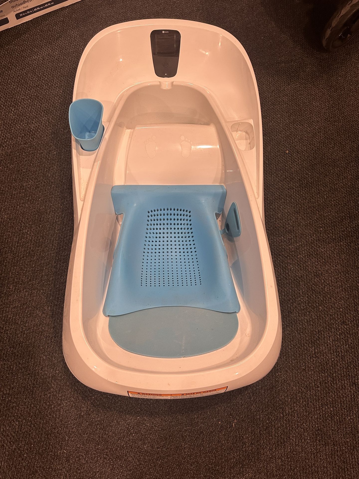 4moms Cleanwater Smart Baby Bath Tub with Digital Thermometer