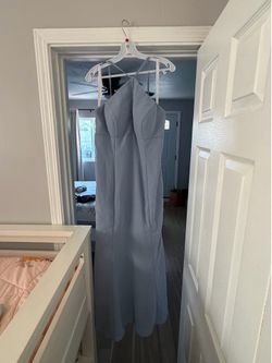 Azazie Dusty Blue Dress