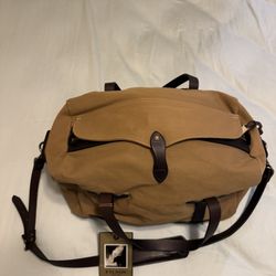 Filson Small Tin Cloth Duffel Bag Tan New With Tags