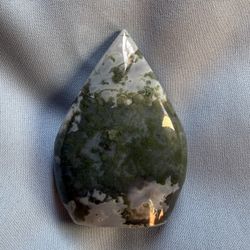 Moss Agate Teardrop