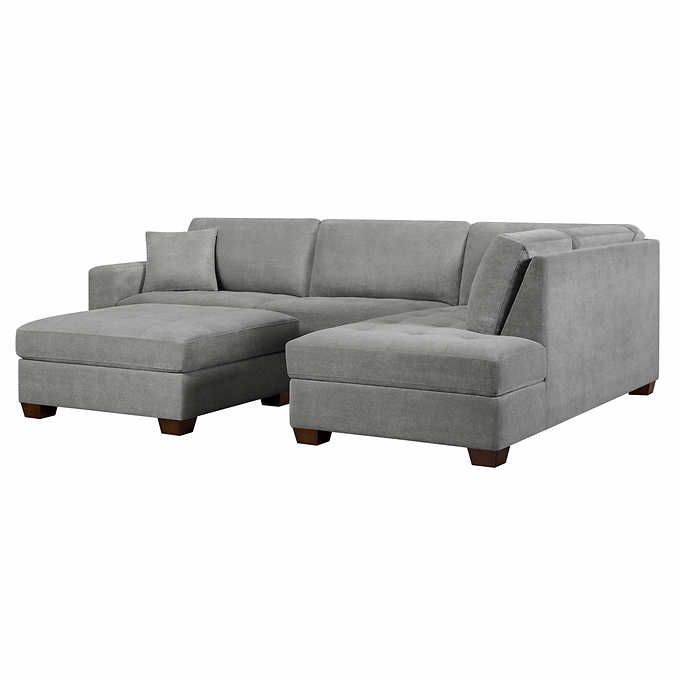 Miles Fabric Sectional with Ottoman