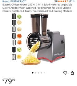 Electric cheese grater salad maker