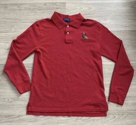 Polo Ralph Lauren Bear Logo Christmas Tree Size Boys Large 14-16