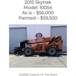 2015 Skytrak 1054 10k Reach Lift (Gradeall)