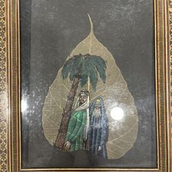 Handmade Frame Made With Leaves For Sale