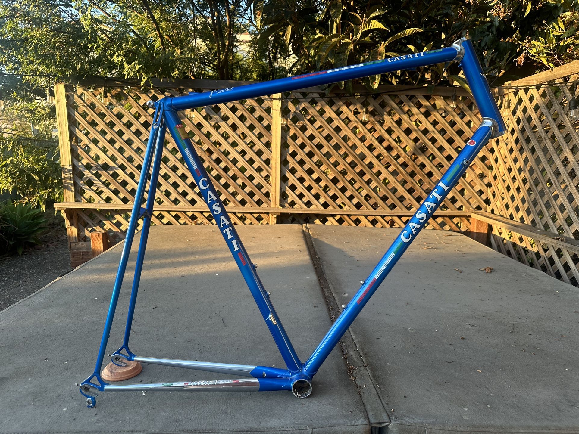 Vintage CASATI Road Bicycle Frame 62cm Campagnolo