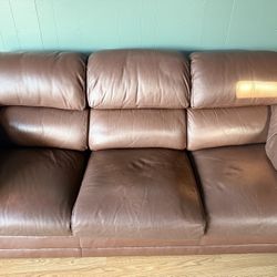 Leather Couch $100
