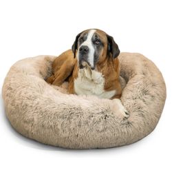 Best Friends by Sheri The Original Calming Shag Fur Donut Cuddler Cat & Dog Bed