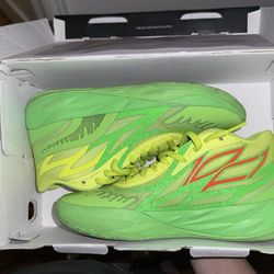 Melo Lime Green Basketball Shoes 