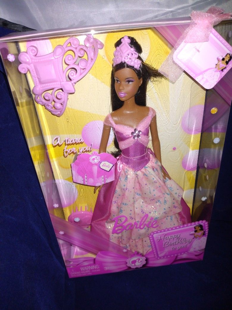 Happy Birthday Barbie African American VINTAGE 2008