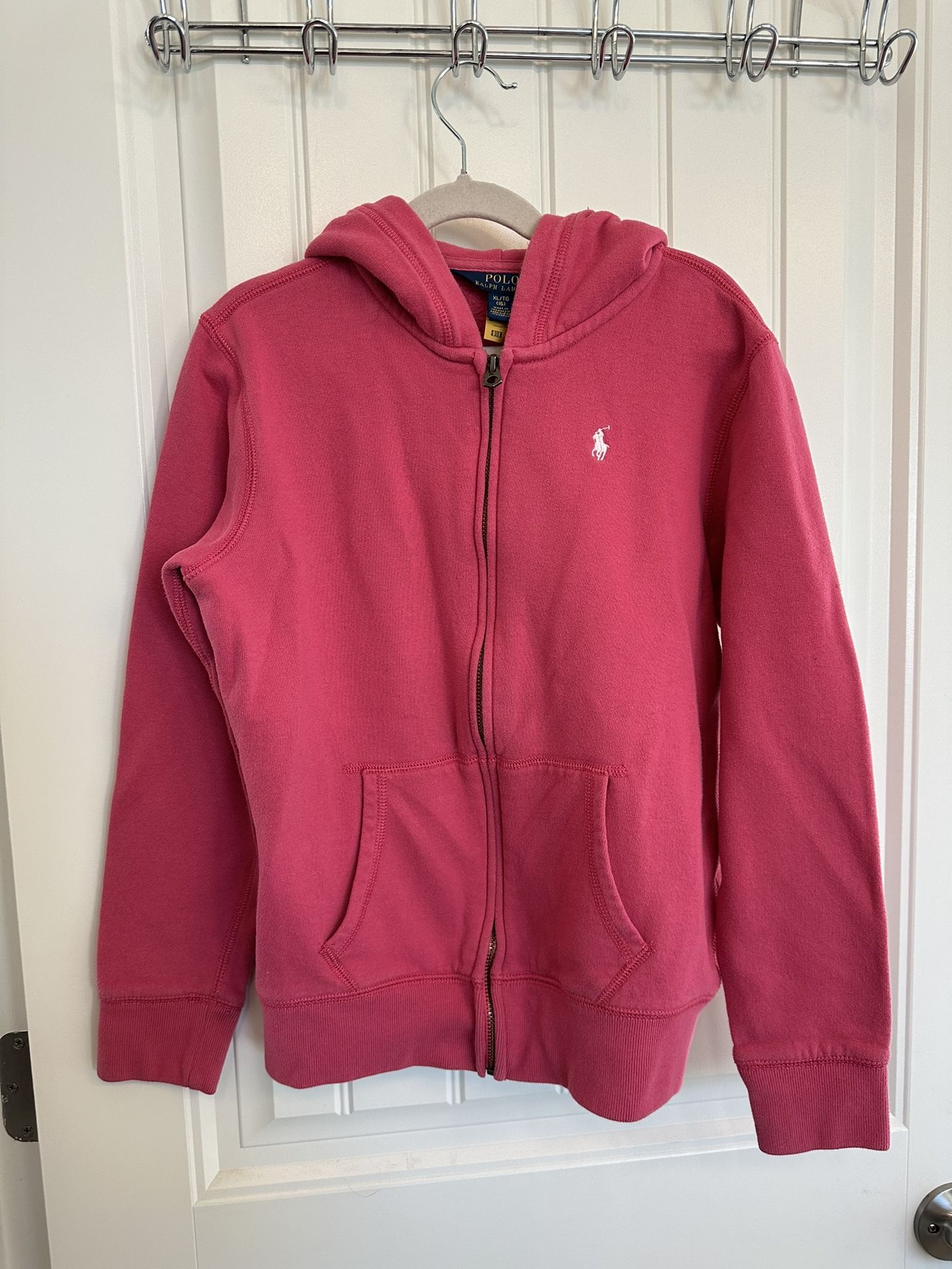 POLO Girls Sweat Jacket, Full-Zip Hoodie Size 16y/0,XS