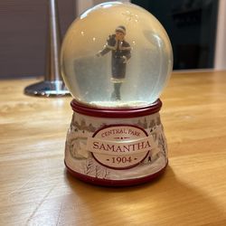 American Girl Snow Globe With Musical Box