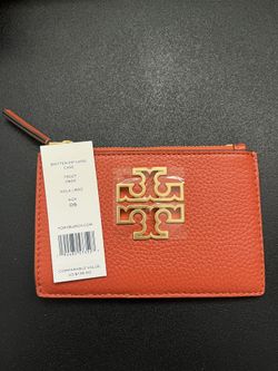 BRAND NEW Tory Burch Zip card case (color Kola)