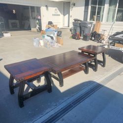 Coffee Table And 2 End Tables