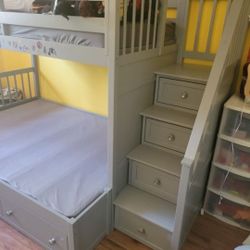  Twin Over Full Bunk Beds With Storage 