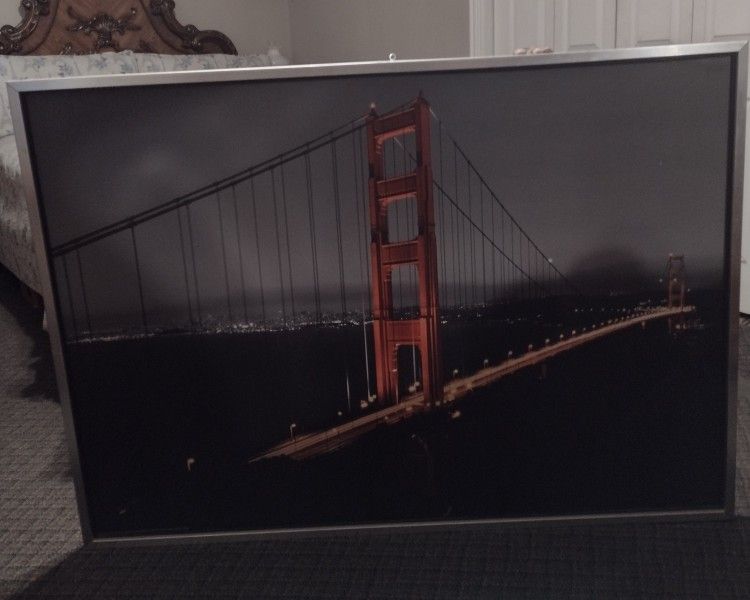 Large Beautiful Framed Print 39" X 50" 59 North And East Mount Houston Rd Area Pick Up