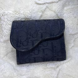 Christian Dior Saddle Cloth Wallet