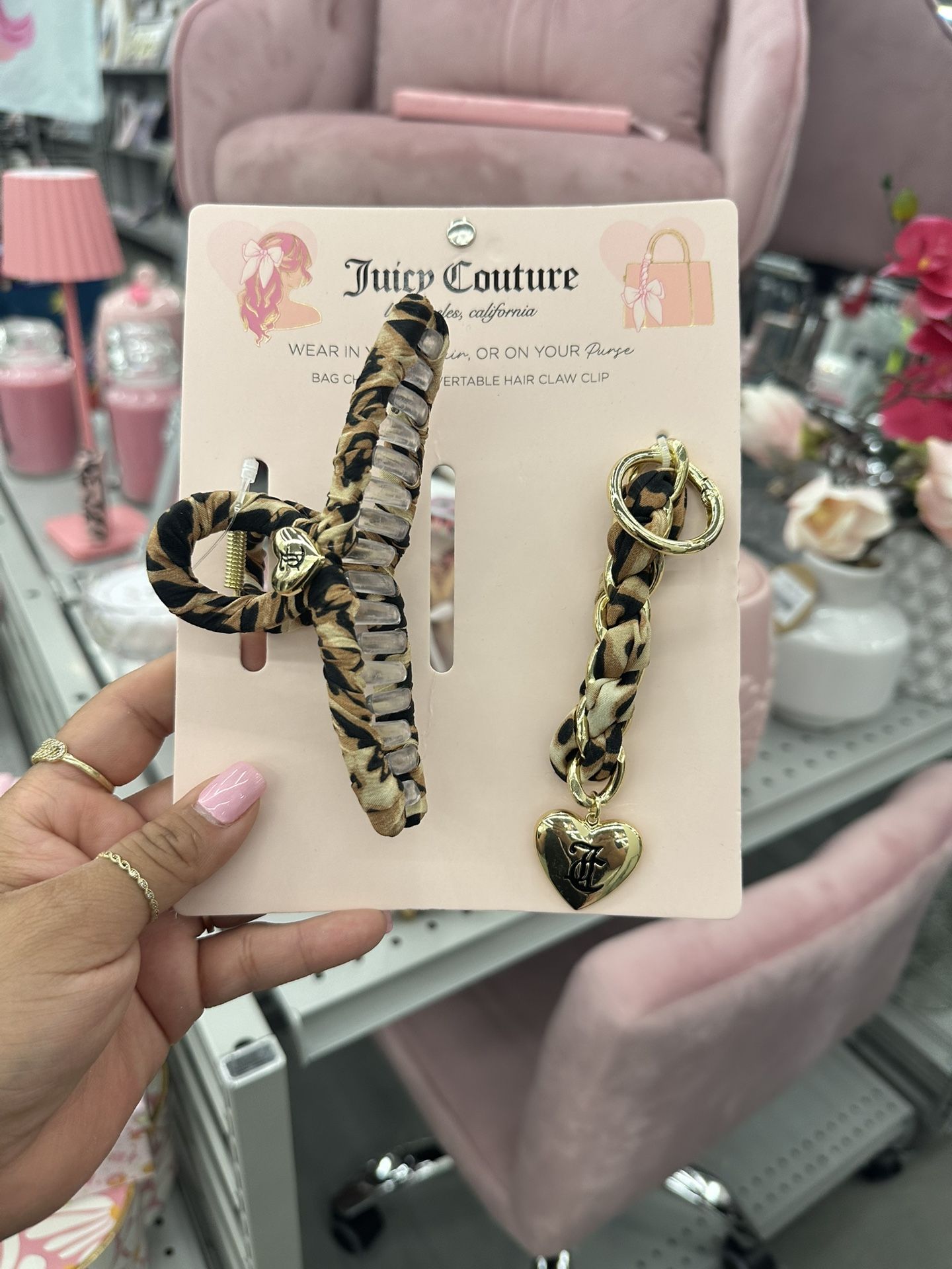 Juicy couture Hair Clip & Bag Charm