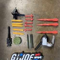 GI JOE VINTAGE 80s 1988 ROLLING THUNDER PARTS MISSILES BOMBS 3 3/4”