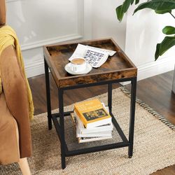 Mesh Shelf End Table